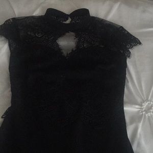 Long black occasion dress